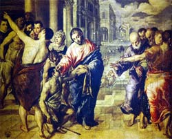 Αντίγραφο έργου του Δομήνικου Θεοτοκόπουλου - El Greco, στο Μουσείο στο Φόδελε σε μορφή slide